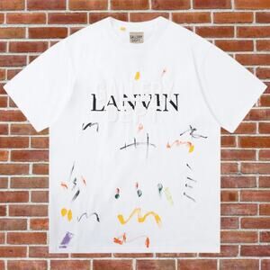 GALLERY DEPT. white round neck short sleeve t-shirt